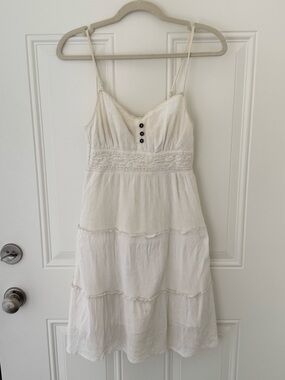 MUDD boho cream/off-white coloured sundress size S